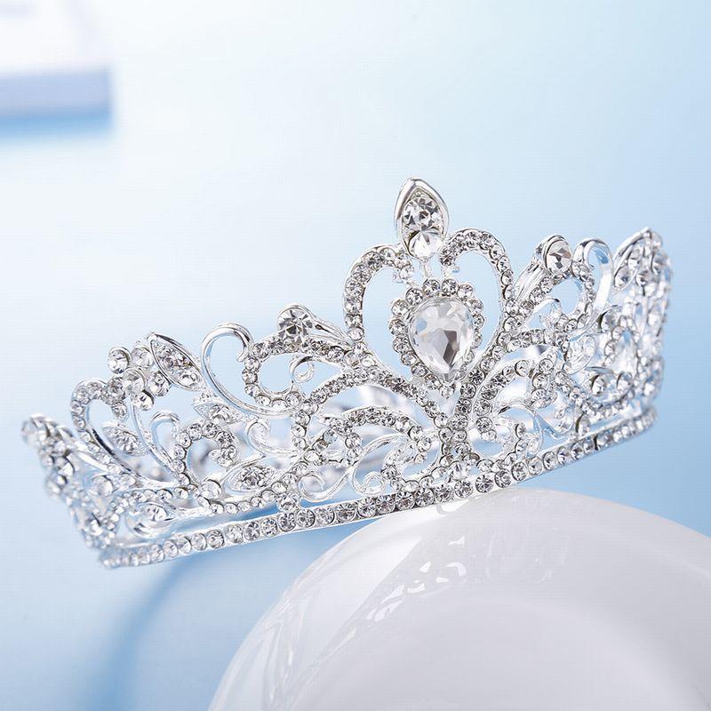 ティアラ 花嫁 ウエディング 結婚式 ブライダル 披露宴 パーティー 二次会 髪飾り ヘアアクセサリー ヘッドドレス クラウンティアラ 王冠 かんむり | plusnao | 11