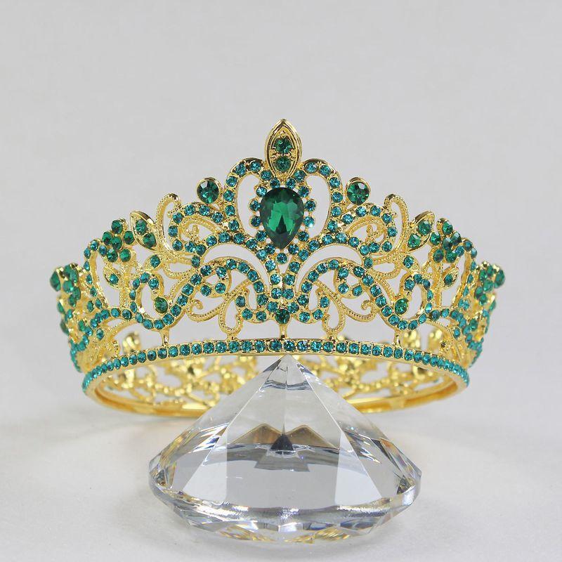 ティアラ 花嫁 ウエディング 結婚式 ブライダル 披露宴 パーティー 二次会 髪飾り ヘアアクセサリー ヘッドドレス クラウンティアラ 王冠 かんむり | plusnao | 14