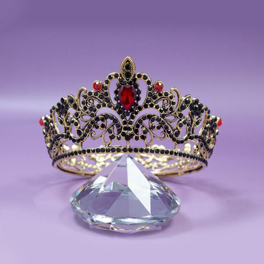 ティアラ 花嫁 ウエディング 結婚式 ブライダル 披露宴 パーティー 二次会 髪飾り ヘアアクセサリー ヘッドドレス クラウンティアラ 王冠 かんむり | plusnao | 15