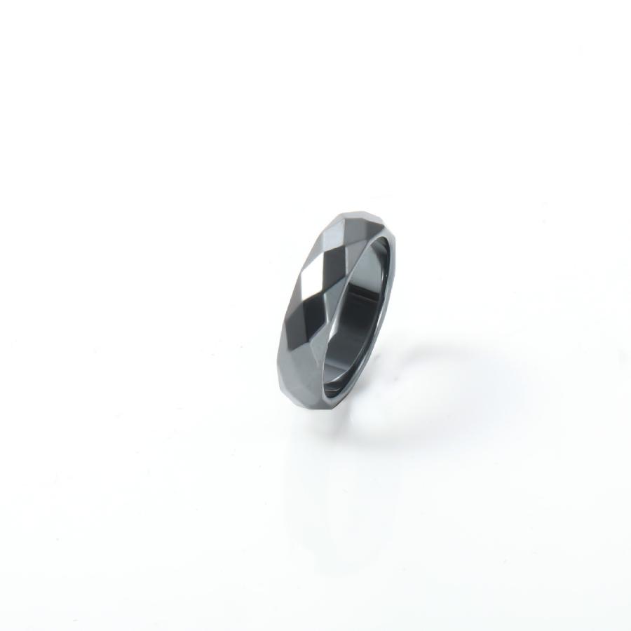 指輪 リング メンズ 男性用 アクセサリー 内径16mm 17mm 18mm 19mm 20mm シンプル おしゃれ かっこいい 多面カット ブラック|plusnao|03