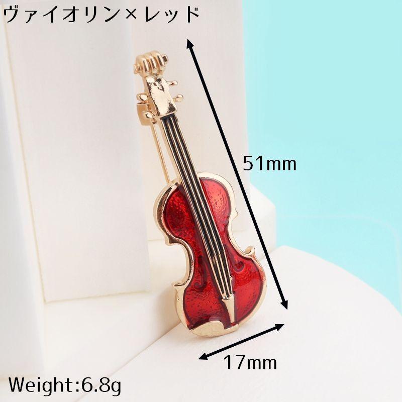 ピンブローチ レディース アクセサリー 音符 音楽 楽器 バイオリン