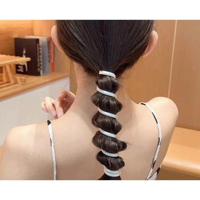 コイルポニーフック コイルアップポニー 女性用 ヘアアクセサリー 髪