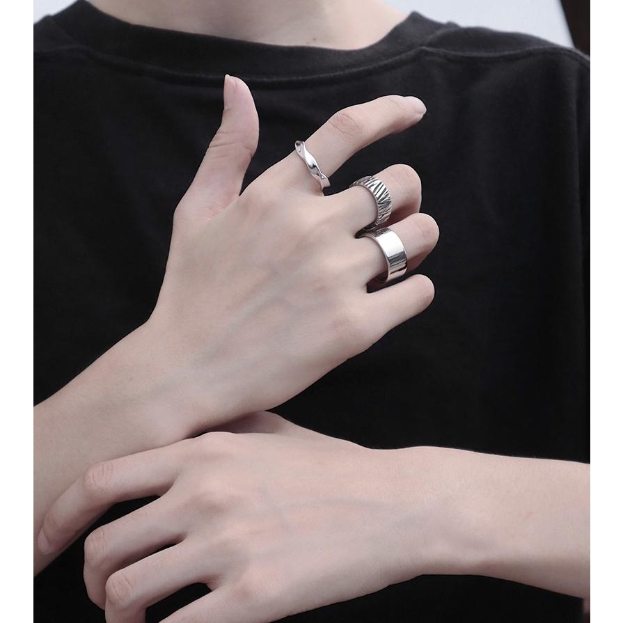 リング 指輪 メンズ 男性 アクセサリー ファッションリング 太め 幅広 無地 ウェーブ クール カジュアル シンプル お洒落 かっこいい お出かけ プラスナオ Paypayモール店 通販 Paypayモール