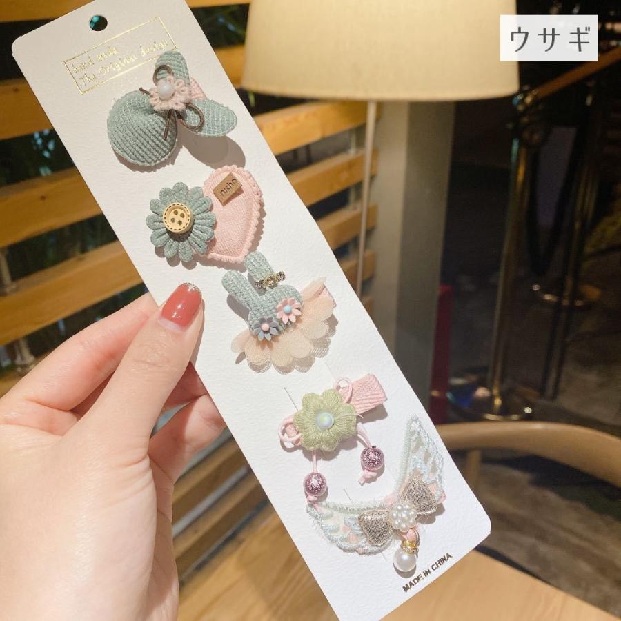 ヘアクリップ 5個セット キッズ ベビー 子供用 赤ちゃん ヘア