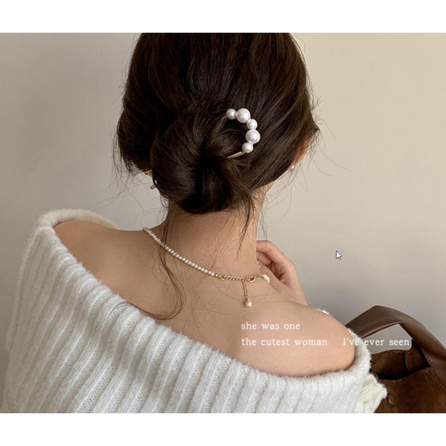 ヘアピン Uピン 簪 かんざし U字 レディース 女性 ヘアアクセサリー