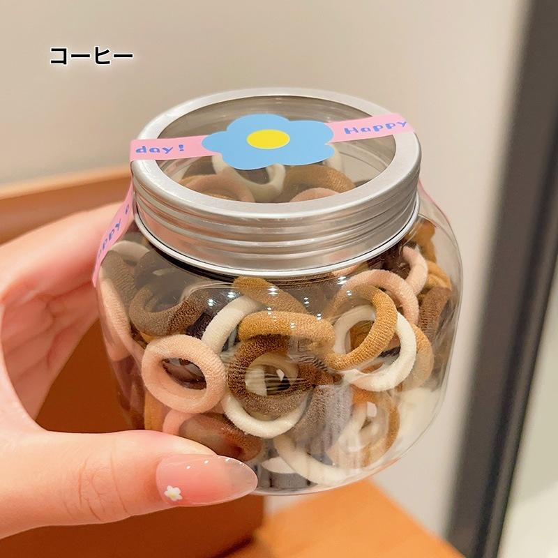 plusnao ヘアゴム 髪ゴム 100本セット キッズ 子供 ベビー ヘア