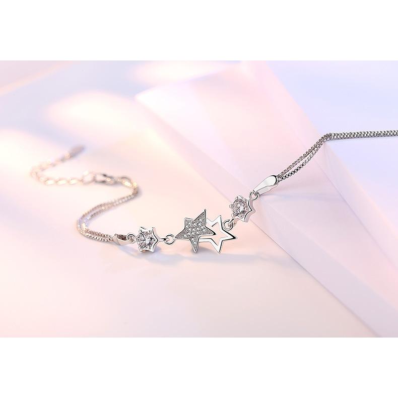 plusnao ブレスレット チェーン 星 スター アクセサリー