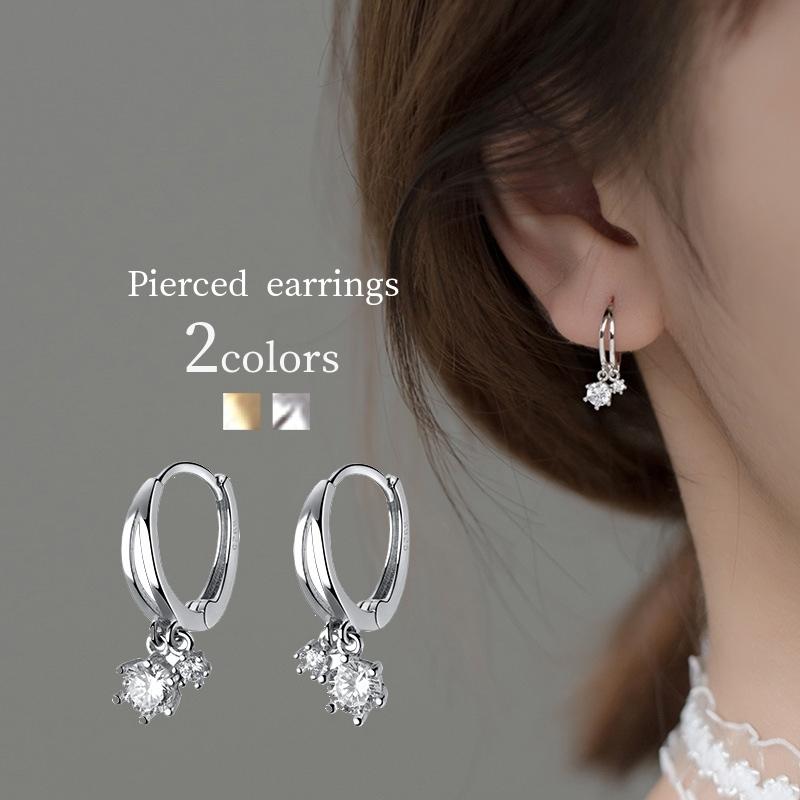 ピアス 両耳用 フープピアス アクセサリー レディース 女性 ラインストーン シンプル かわいい おしゃれ ギフト プレゼント 贈り物 プラスナオ Paypayモール店 通販 Paypayモール