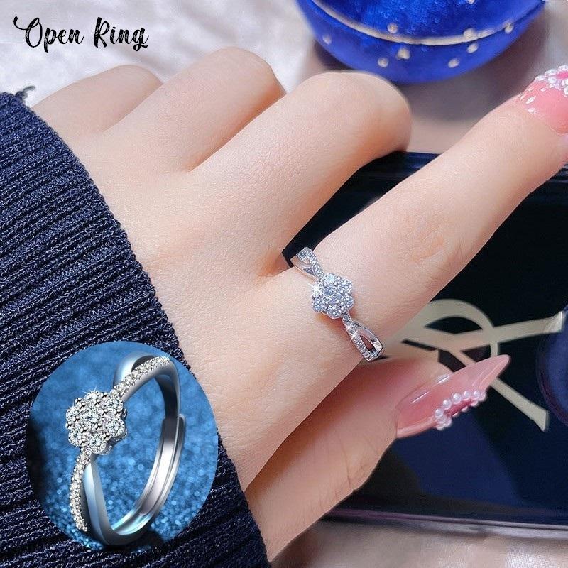 指輪 オープンリング レディース 女性 アクセサリー フラワー 花 ラインストーン クロス ファッション小物 ジュエリー シンプル おしゃれ かわいい Acc プラスナオyahoo 店 通販 Yahoo ショッピング