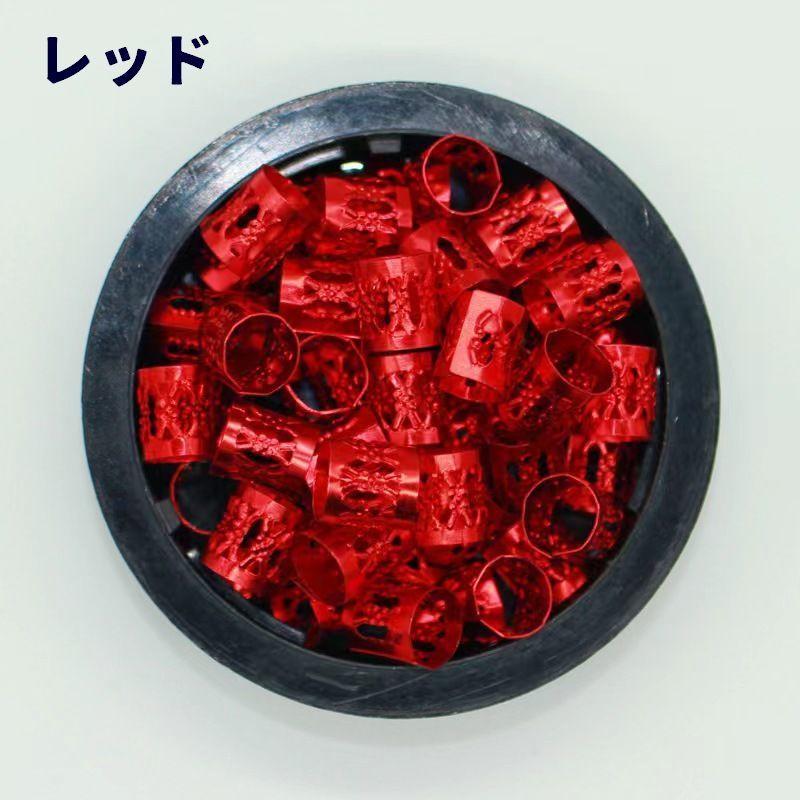 plusnao ブレイズビーズ 同色100個セット ヘアリング ヘアアクセサリー