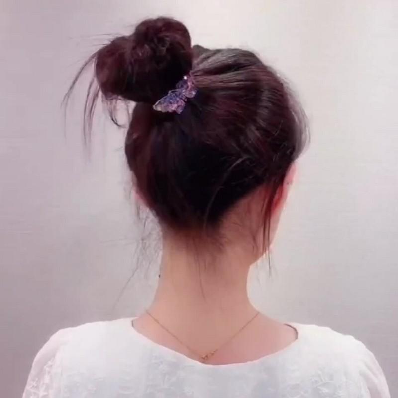 ヘアゴム 髪ゴム ラインストーン 蝶 バタフライ ヘアアクセサリー レディース 女性用 髪留め まとめ髪 髪飾り ヘアアレンジ おしゃれ かわいい 華 プラスナオ Paypayモール店 通販 Paypayモール