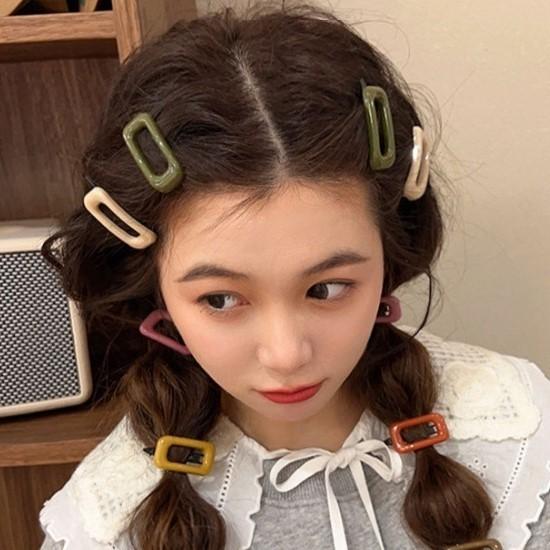 plusnao ヘアクリップ 髪留め 同色4個セット レディース 女性