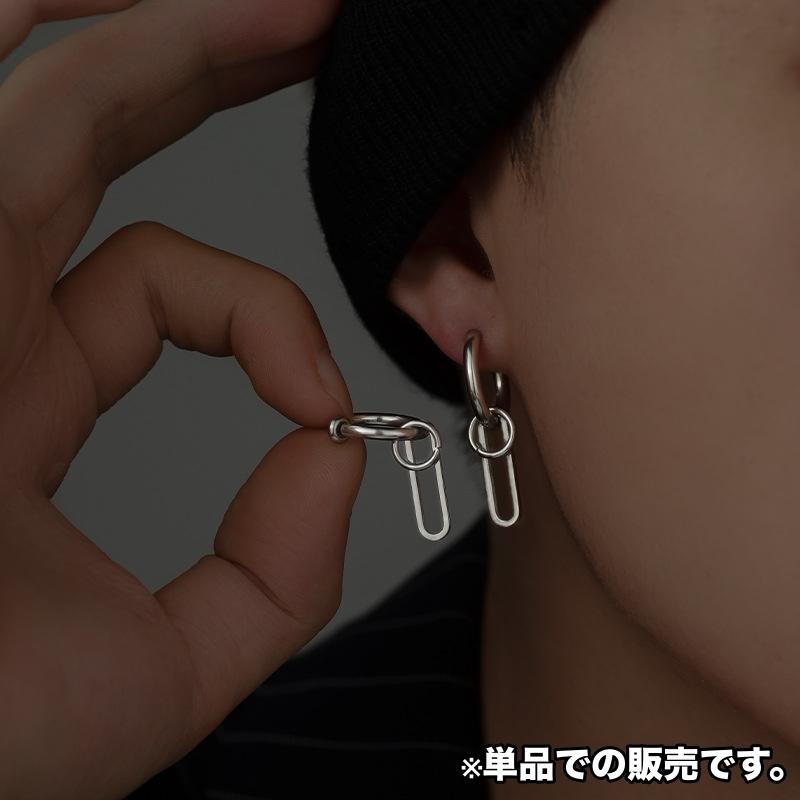 plusnao フープピアス リングピアス 片耳用 1個 単品 メンズ