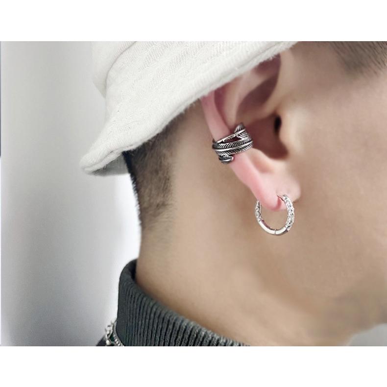 ピアス フープピアス リングピアス メンズ アクセサリー シンプル 