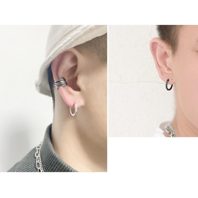 ピアス フープピアス リングピアス メンズ アクセサリー シンプル 