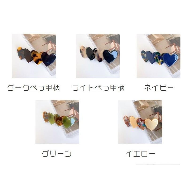 バレッタ ヘアアクセサリー レディース べっ甲柄 ハート ポニー 大人可愛い キュート 落ち着いたカラー 髪留め 髪飾り まとめ髪 ハーフアップ ヘア|plusnao|15