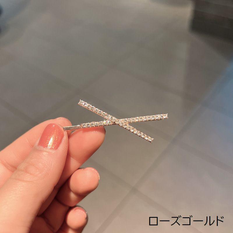 ヘアピン レディース 女性 婦人 ヘアアクセサリー ヘアクリップ ライン
