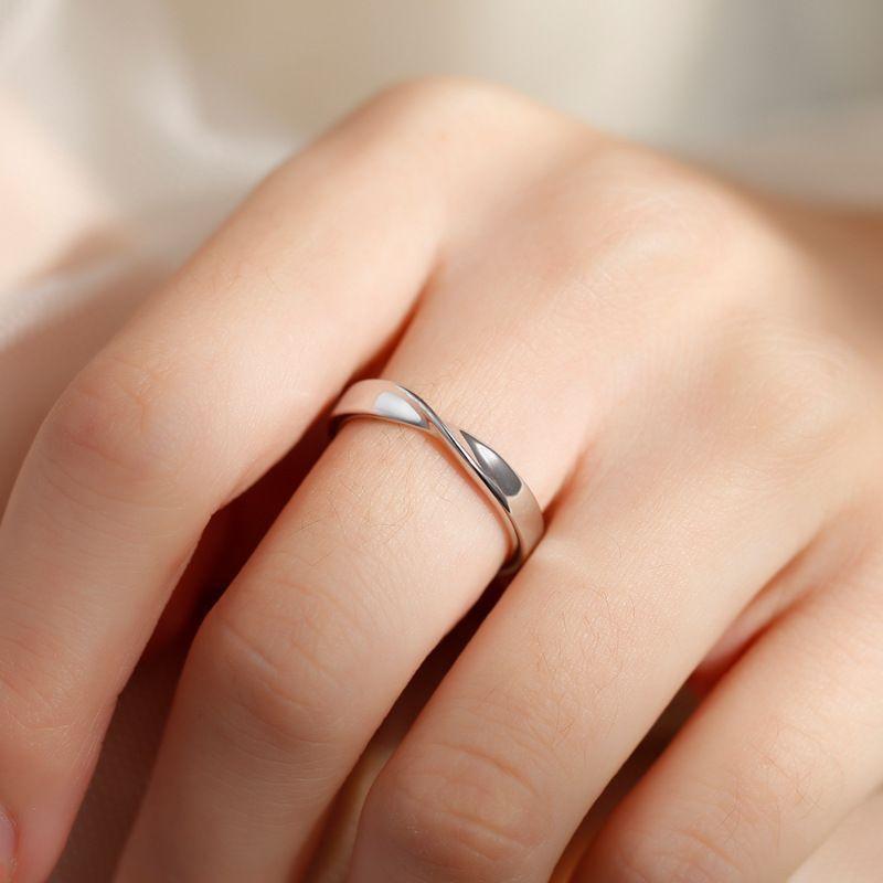 plusnao ペアリング オープンリング 指輪 レディース メンズ