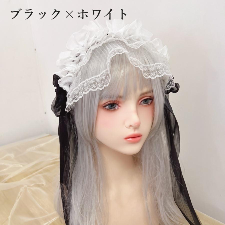 ヘッドドレス レディース 女性 ロリータ ゴスロリ ヘアアクセサリー 髪