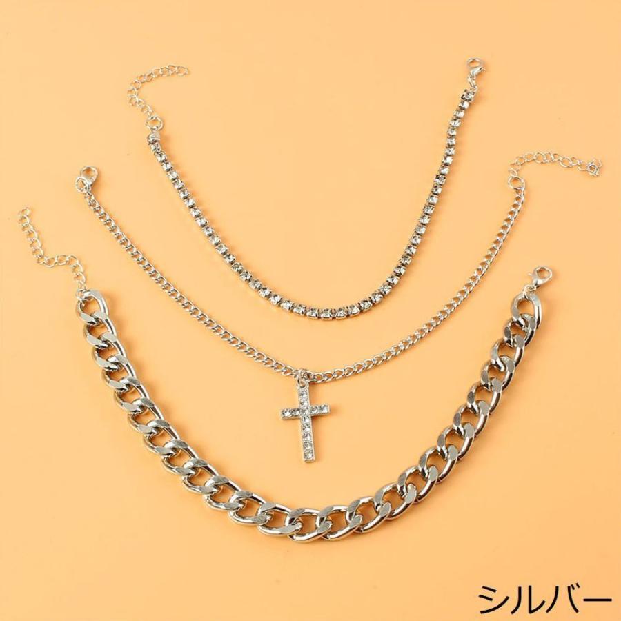 plusnao アンクレット 3本セット レディース アクセサリー
