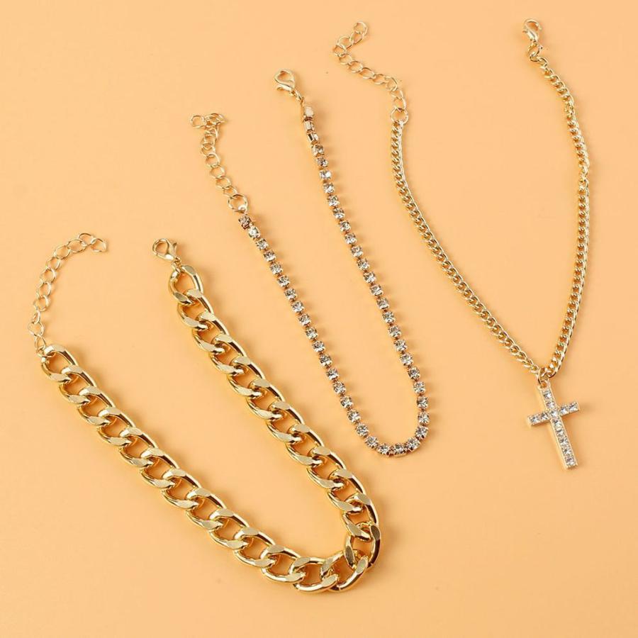 ゴールドチェーン アンクレット 3本セット アンクレット 3本セット