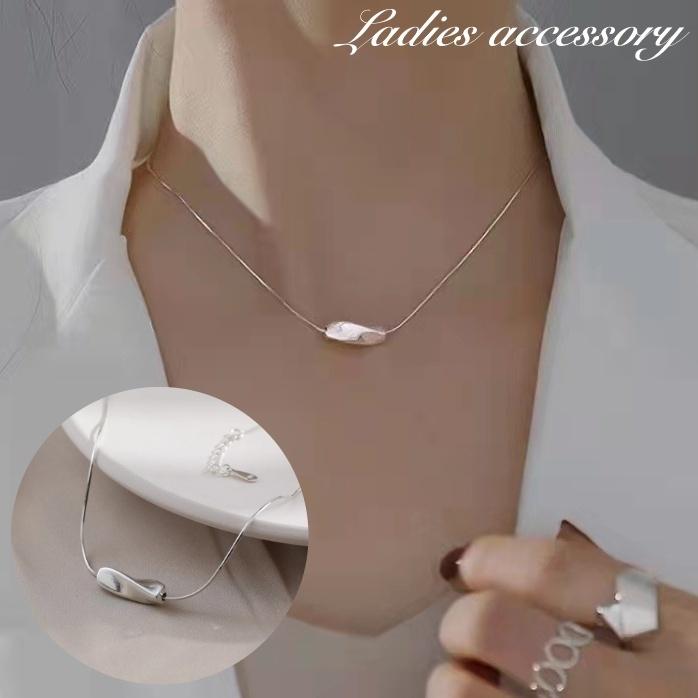 ネックレス レディース 女性用 アクセサリー 細め チェーン シルバーカラー 上品 お洒落 おしゃれ シンプル 普段使い オフィス お出かけ デート プラスナオ Paypayモール店 通販 Paypayモール