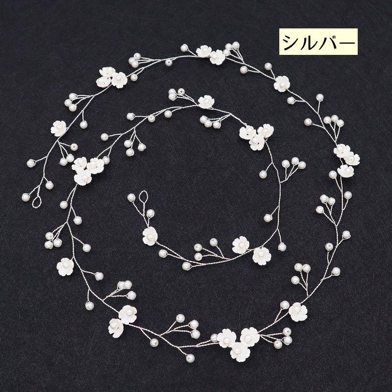 ヘッドドレス ヘアアクセサリー ワイヤー 髪飾り リーフ フラワー 小花 小枝 レディース キッズ 女性 かわいい おしゃれ ブライダル フォーマル | ブランド登録なし | 10