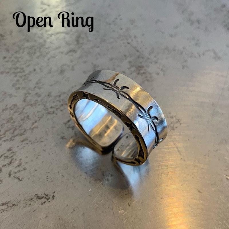 plusnao（プラスナオ） 指輪 オープンリング アクセサリー メンズ 男性