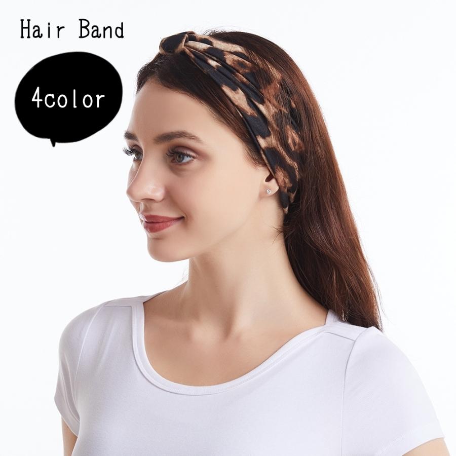 ヘアバンド レディース 女性 ヘアアクセサリー ファッション雑貨 ターバン風 幅広 大きめ 総柄 レオパード柄 ヒョウ柄 グレー ブラウン かわいい Acc 710 プラスナオyahoo 店 通販 Yahoo ショッピング