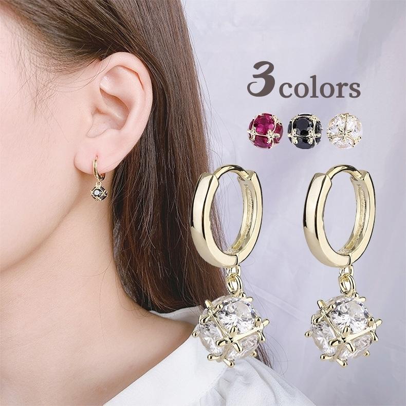 ピアス 両耳用 リングピアス アクセサリー レディース 女性 婦人 フープピアス 揺れる ビジュー かわいい おしゃれ ギフト プレゼント Acc プラスナオyahoo 店 通販 Yahoo ショッピング