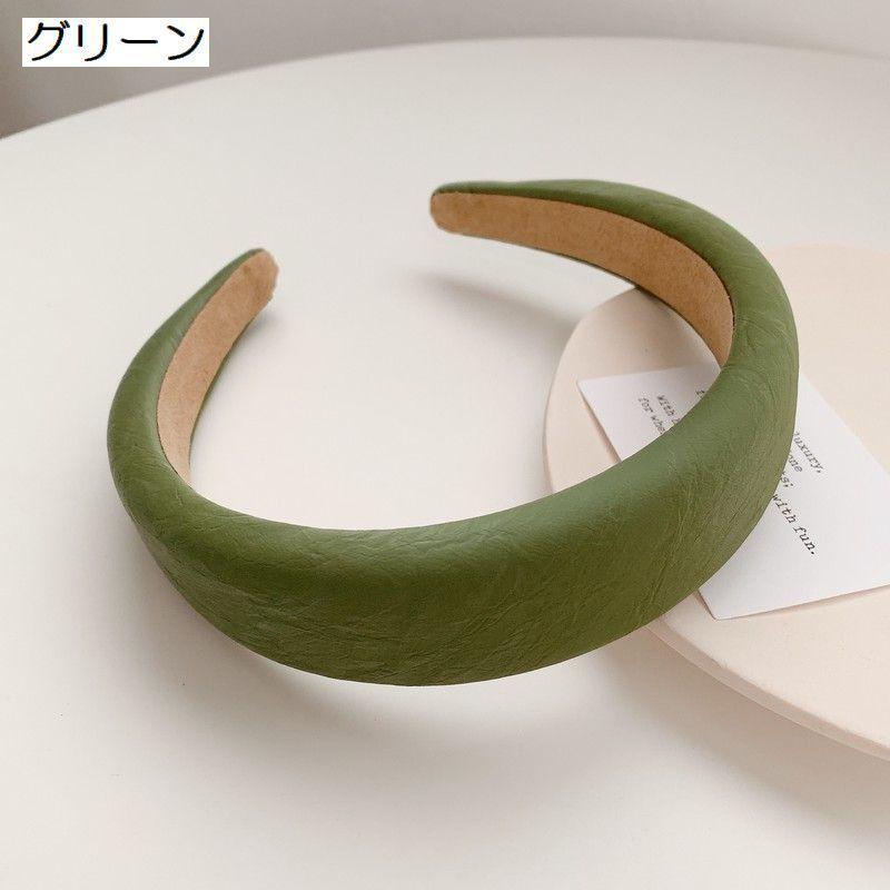 カチューシャ 幅広 レディース 女性用 婦人 ヘアアクセサリー C型ヘアバンド ボリューム 太め レザー調 上品 エレガント おしゃれ かわいい 普段|plusnao|12