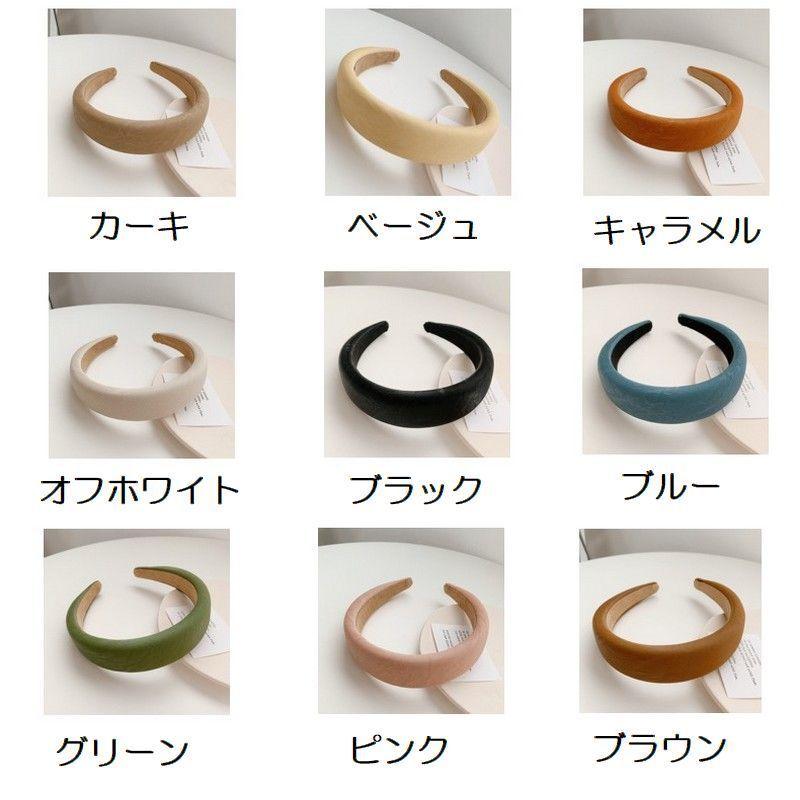 カチューシャ 幅広 レディース 女性用 婦人 ヘアアクセサリー C型ヘアバンド ボリューム 太め レザー調 上品 エレガント おしゃれ かわいい 普段|plusnao|15