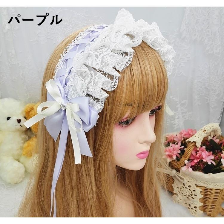 ヘッドドレス ヘアアクセサリー レディース 女性 髪飾り ロリィタ