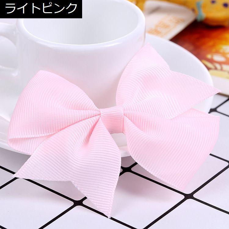 T-248】ロゴヘアリボンキッズヘアゴムキッズヘアリボン