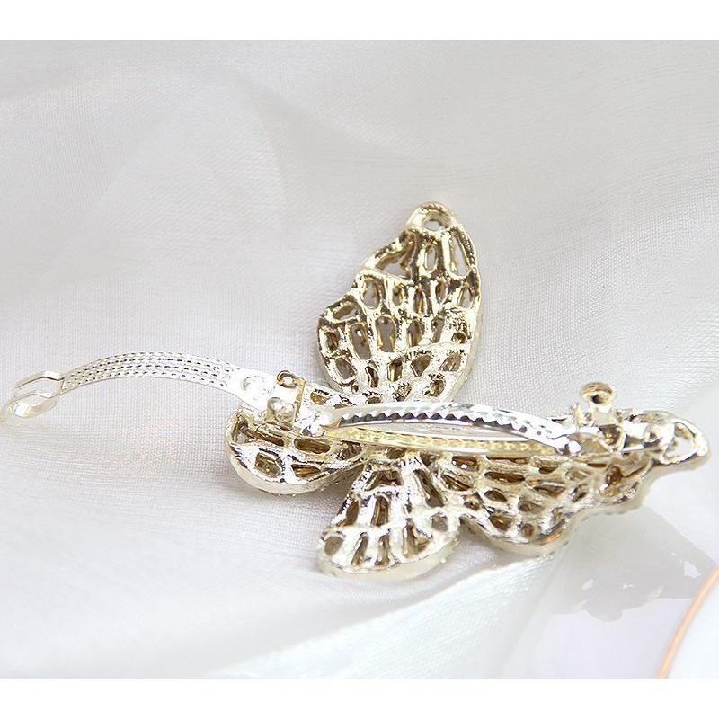 ラインストーン バレッタ 蝶々 楽天市場】バレッタ ヘアアクセサリー レディース 女性用 蝶