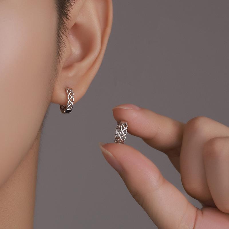 フープピアス リングピアス アクセサリー メンズ 男性用 紳士用 ファッション小物 輪っか ツイスト ねじり 編み ねじれ おしゃれ かっこいい プレ プラスナオ Paypayモール店 通販 Paypayモール