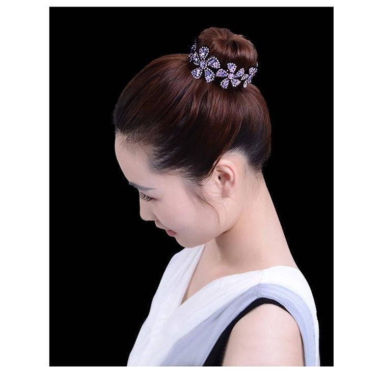 ヘアクリップ テールクリップ レディース 髪留め 髪飾り ヘアアクセサリー ポニーテール ヘアアレンジ まとめ髪 ラインストーン キラキラ おしゃれ|plusnao|03