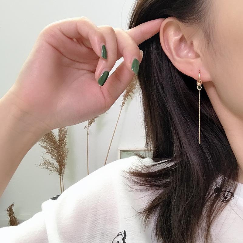 【LB掲載】新作◆PDPAOLA◆Popcorn ロングフープピアスセット◆L CLICK HOOP PEARL PIERCED EARRING(L/片耳用)(2ZP1647)K18