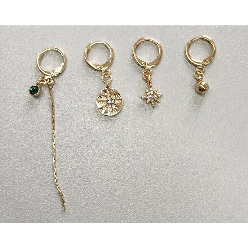 4℃ ピアス　スタッド　フープ ピアス スタッドピアス フープピアス 4点セット レディース 女性