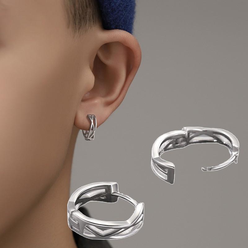 独創的 別注 白黒 ピアス 両耳 Beams 碁石 Japan 黒木碁石店 メンズジュエリー アクセサリー