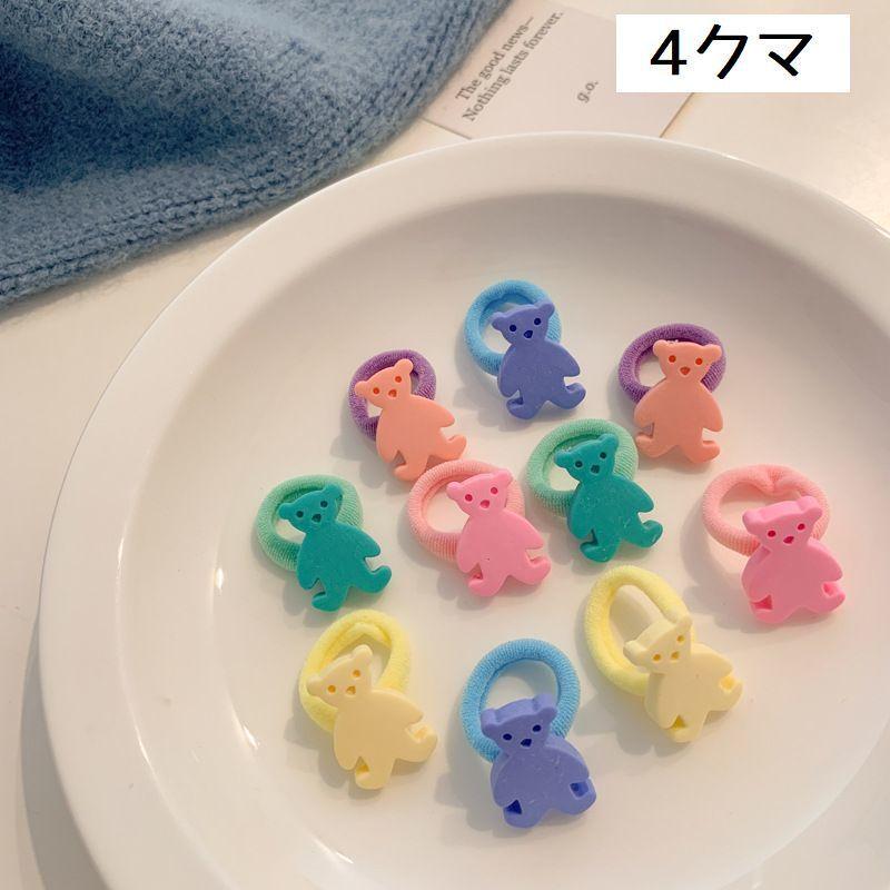 plusnao ヘアゴム 10個セット キッズ 子供用 女の子 ヘア