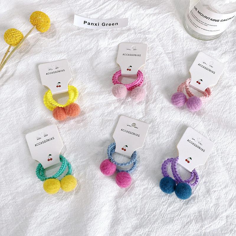 plusnao ヘアゴム 2本セット キッズ 女の子 ヘアアクセサリー