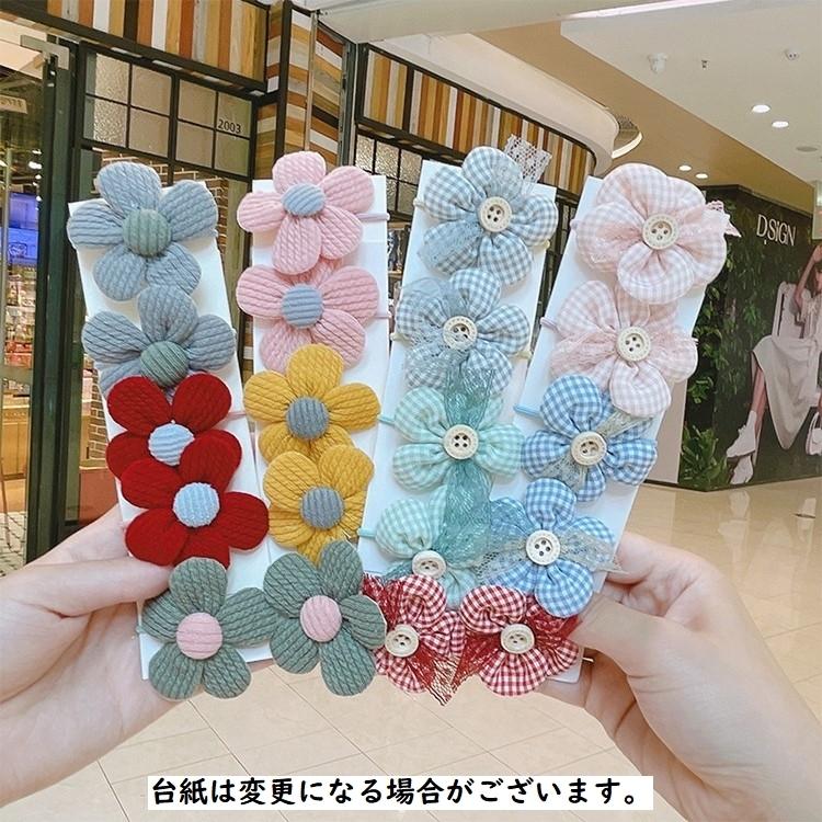 市場 送料無料 子供用 ヘアクリップ 髪飾り 女の子 ヘアゴム フラワー ヘアアクセサリー リボン 髪ゴム 花 髪留め 3個セット キッズ