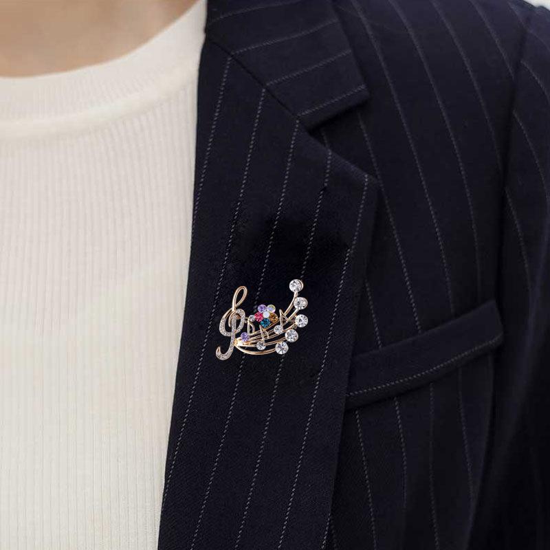 ブローチ ラインストーン 音符 ト音記号 レディース 女性用 五線 音楽 上品 エレガント おしゃれ かわいい プレゼント ギフト 誕生日 記念日 フ プラスナオ Paypayモール店 通販 Paypayモール
