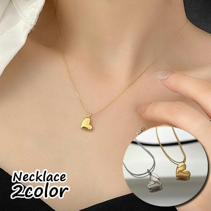 期間限定３０％ＯＦＦ！ ネックレス ハート ゴールドカラー - ネックレス