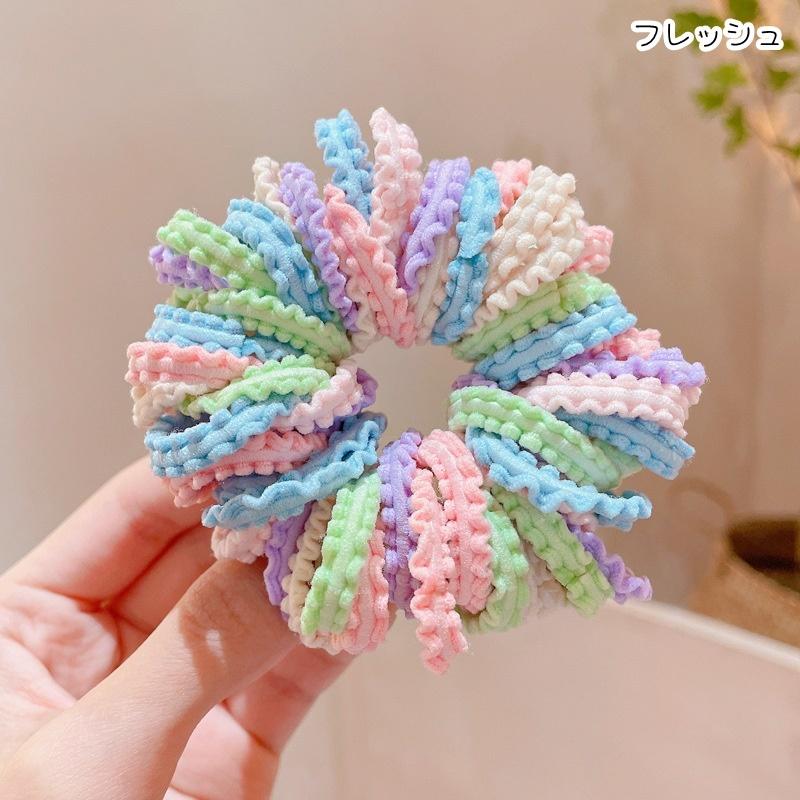 plusnao ヘアゴム 髪ゴム 50本セット キッズ 子ども 子供 女の子 ヘア 