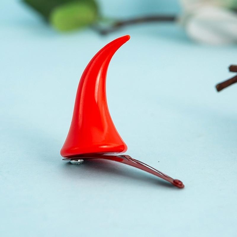 plusnao ヘアピン パッチン留め 2個セット ツノ 角 キッズ 子供