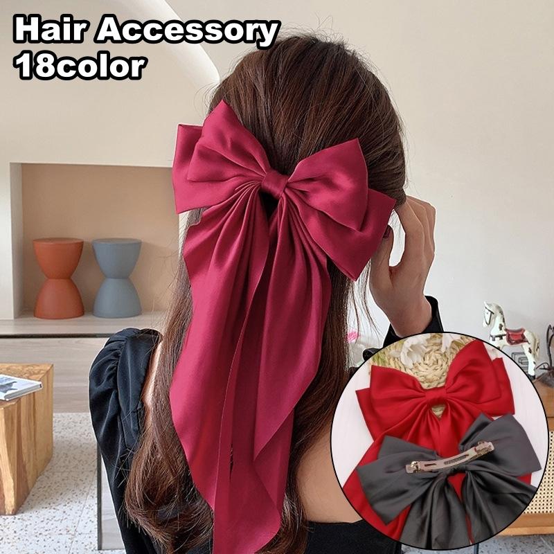 バレッタ ヘアクリップ ヘアアクセサリー レディース 女性 リボン