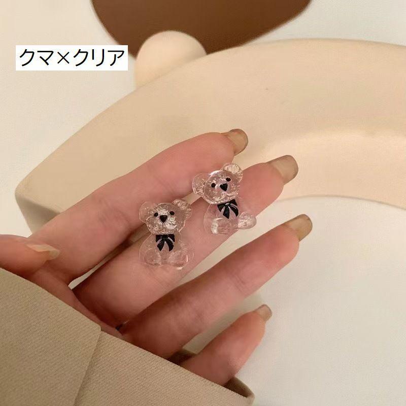 plusnao（プラスナオ） スタッドピアス レディース アクセサリー クマ