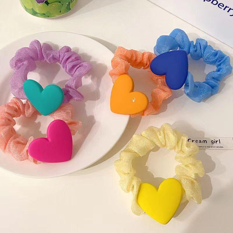 plusnao（プラスナオ） 3個セット 可愛いハート ヘアゴム 髪ゴム